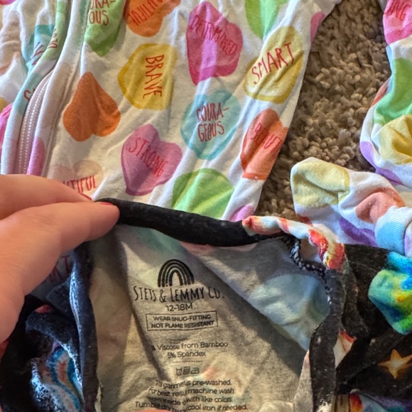 Colorful Kids Convertible Footies - Picture 4 of 5